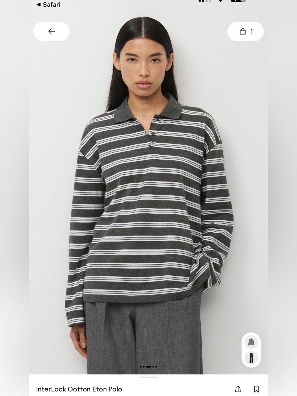 ARITZIA BABATON INTERLOCK ETON POLO